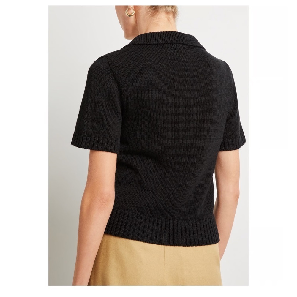 G. LABEL BY GOOP Alan Polo Sweater in Black - Picture 6 of 10